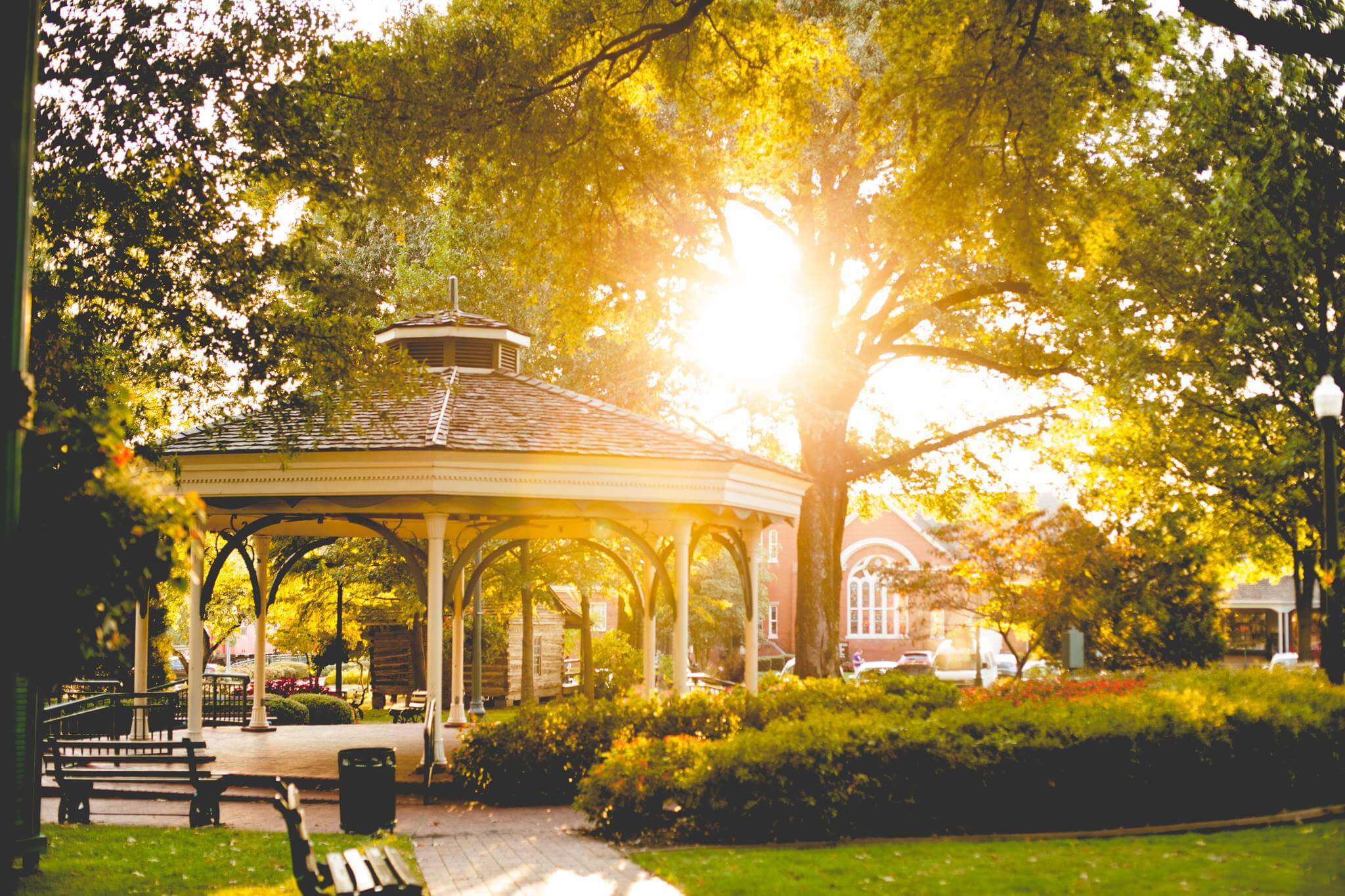 The gazebo of Collierville, Tennessee 