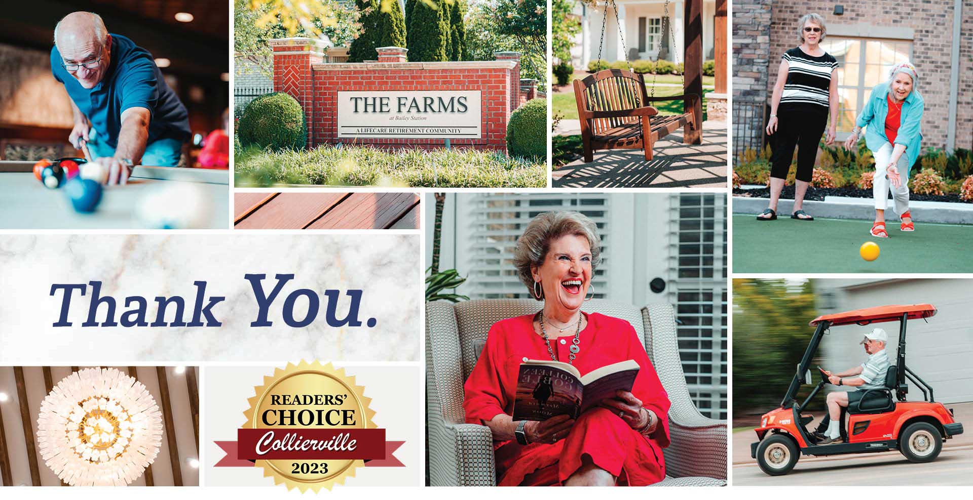 Thank you for voting us Best Senior Living for the third year in a row!