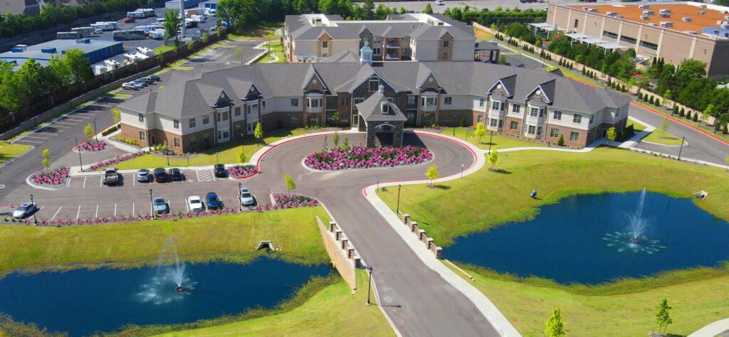 Exterior of the Jordan River Health Campus at The Farms at Bailey Station